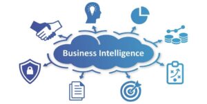 an animated image to depict business intelligence