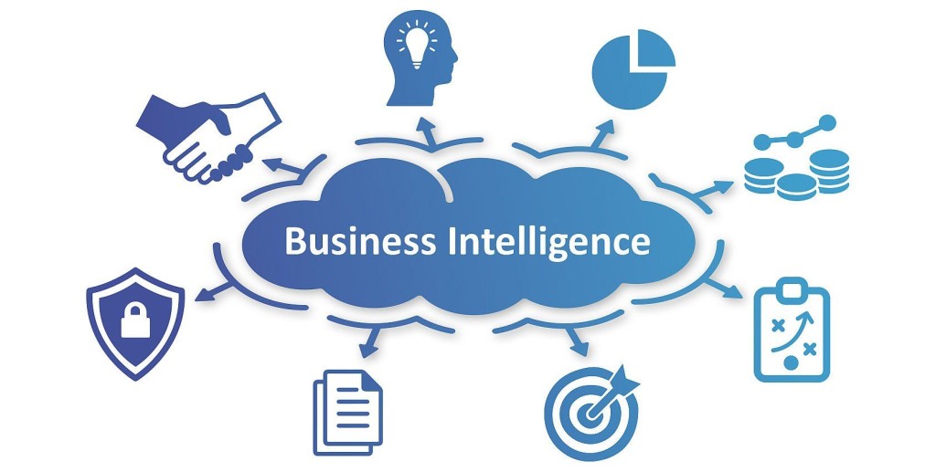 an animated image to depict business intelligence